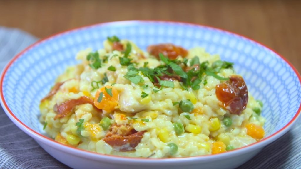 Risotto De Pollo Y Vegetales Cucinare